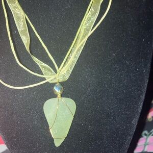 #106 handmade seaglass pendant necklace